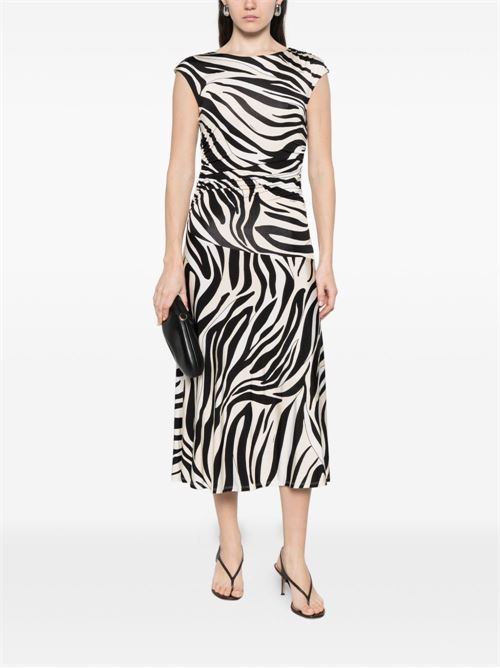 Abito donna Marella Sport lungo smanicato zebra in popeline MARELLA Sport | RUGIADA014